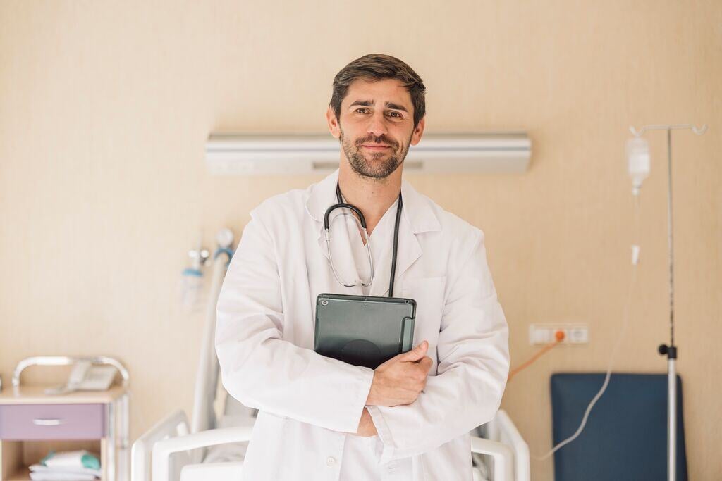 Portrait Of A Doctor In The Hospital
