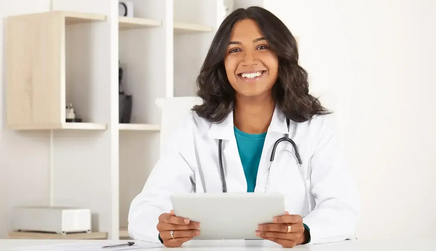 Female doctor working