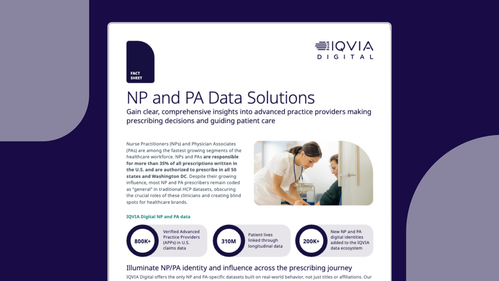 NP and PA Data Solutions Fact Sheet